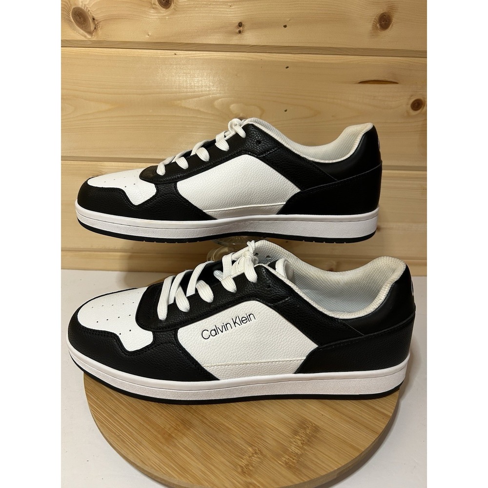 Calvin Klein Landy Black and White Sneakers Men's Size‎ 11.5 EUC